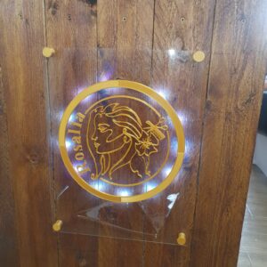 ✨ placas de identidad premium: efecto flotante led